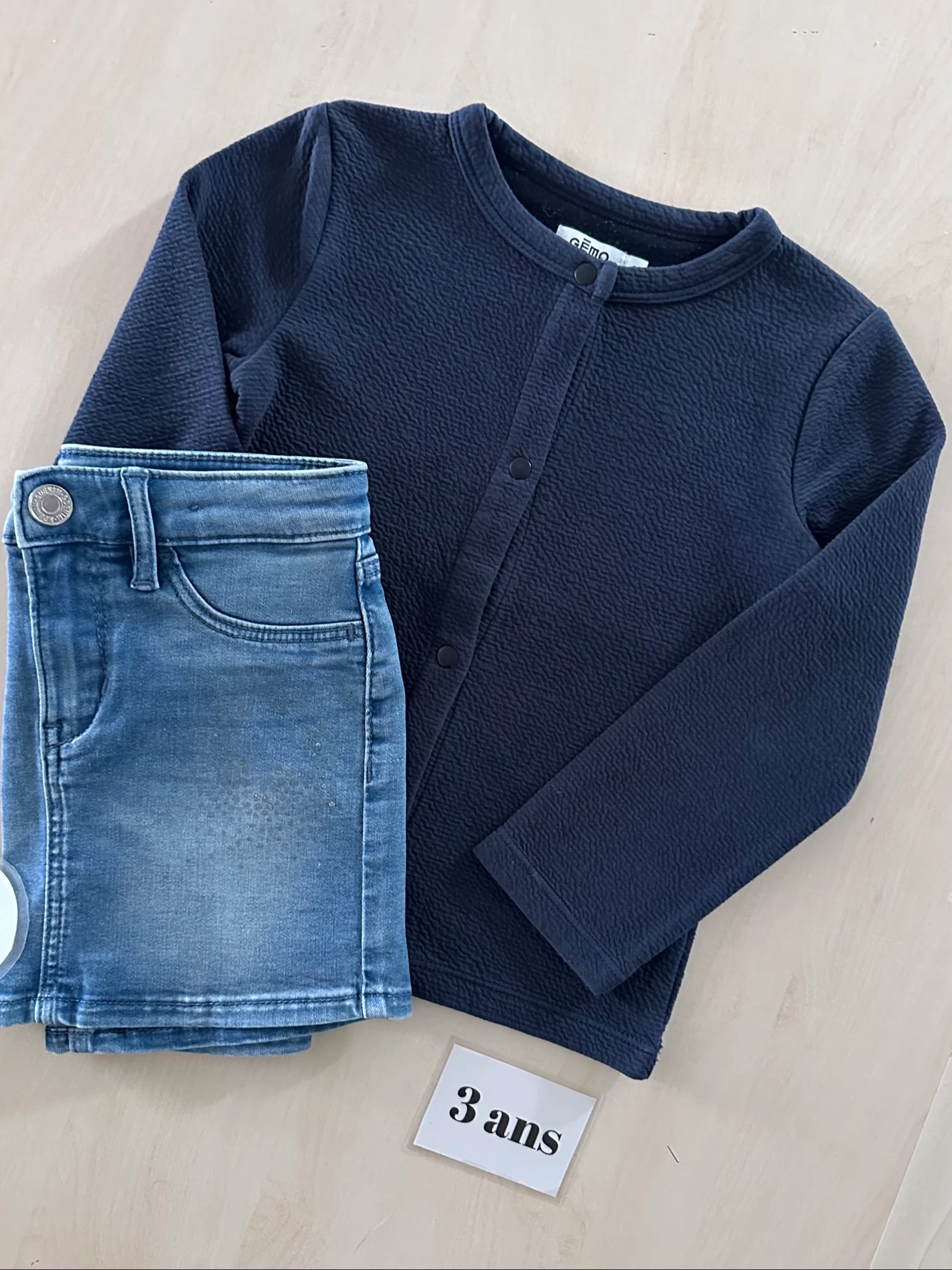 Gemo vest + H&M jeansrokken - maat 98 cm – photo 2